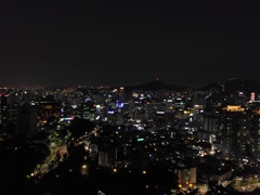 2017/06/17_南山公園からソウル市街の夜景を望む