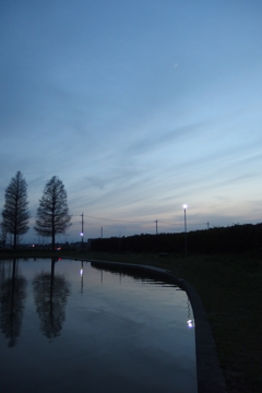 2016/04/10_川里中央公園の夕暮れ
