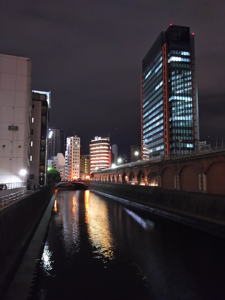 2017/02/24_昌平橋から神田川の夜景