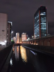 2017/02/24_昌平橋から神田川の夜景