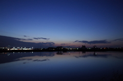 2016/01/11_溜め池の夕暮れ