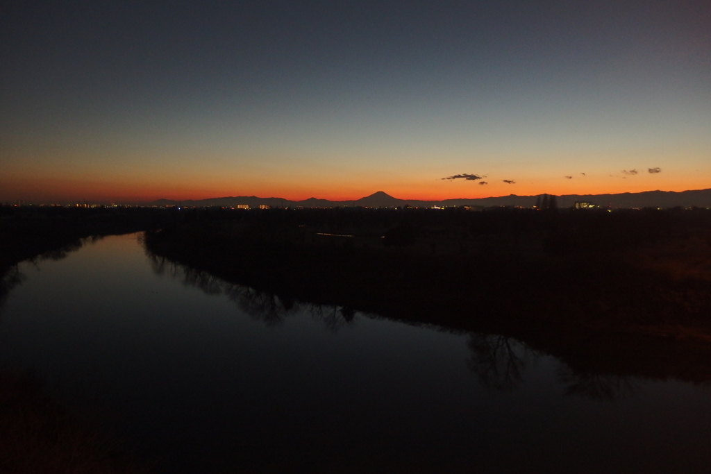 2016/12/29_荒川の夕暮れ