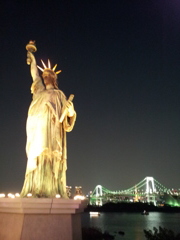 2014/04/26_夜のレインボーブリッジ・東京タワー・自由の女神