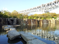 2017/10/26_瀬戸大橋記念公園 浜栗林 くぐり滝への道と甲之池