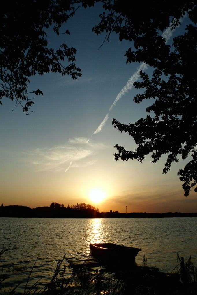 2014/05/18_夕暮れの伊佐沼