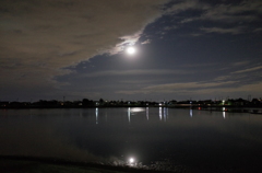 2014/12/07_月夜の伊佐沼