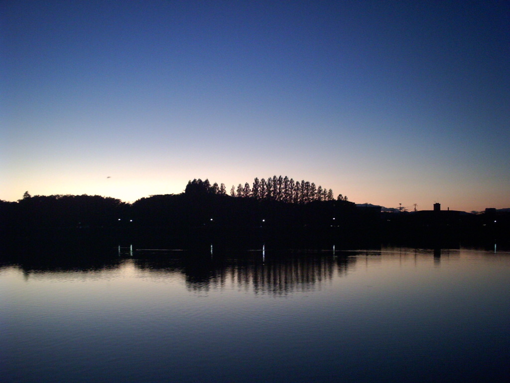 2015/11/15_伊佐沼の夕暮れ