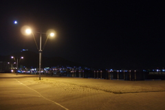 2016/08/12_夜の函館港と函館山