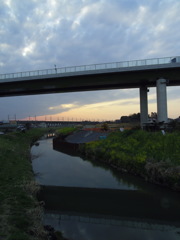 2017/03/25_元荒川の夕暮れ