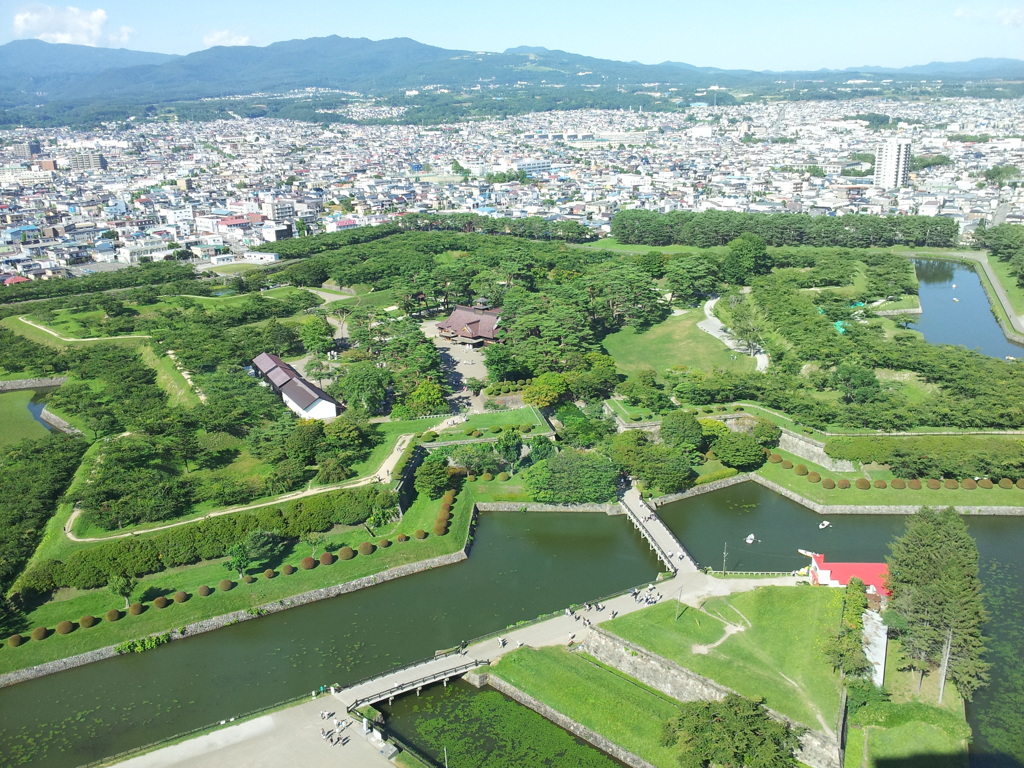 2016/08/12_五稜郭タワーから五稜郭を望む