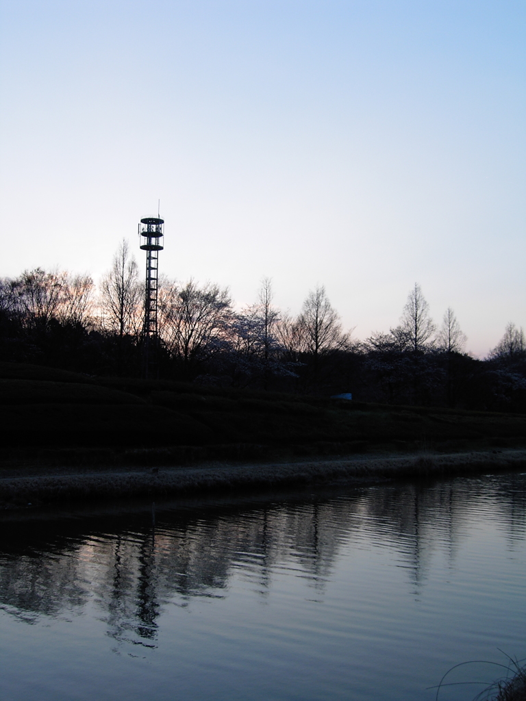 2017/04/02_花の丘農林公苑の夕暮れ