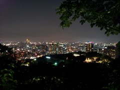 2017/06/17_南山公園からソウル市街の夜景を望む