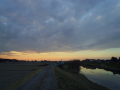 2017/02/25_元荒川の夕暮れ