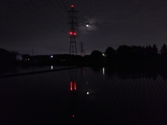 2017/06/11_水田の月夜