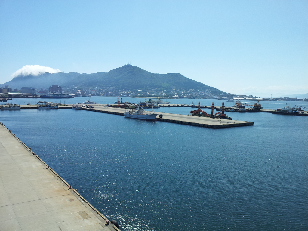 2016/08/12_函館港と函館山