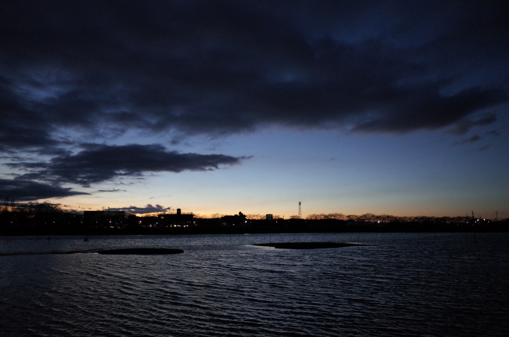 2015/12/27_伊佐沼の夕暮れ