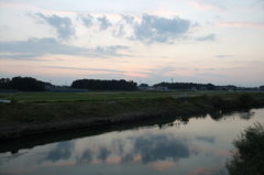 2014/10/19_元荒川の夕暮れ