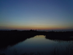 2017/04/15_溜め池の夕暮れ