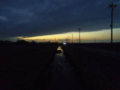 2017/02/18_用水路の夕暮れ