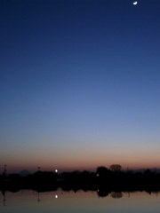 2016/02/11_溜め池の夕暮れ