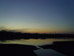 2017/01/07_伊佐沼の夕暮れ