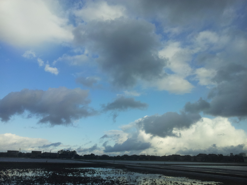 2017/01/12_車中から黒部近辺の空を望む