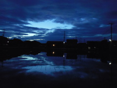 2017/07/01_水田の夕暮れ