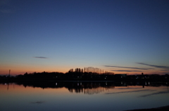 2015/12/20_伊佐沼の夕暮れ