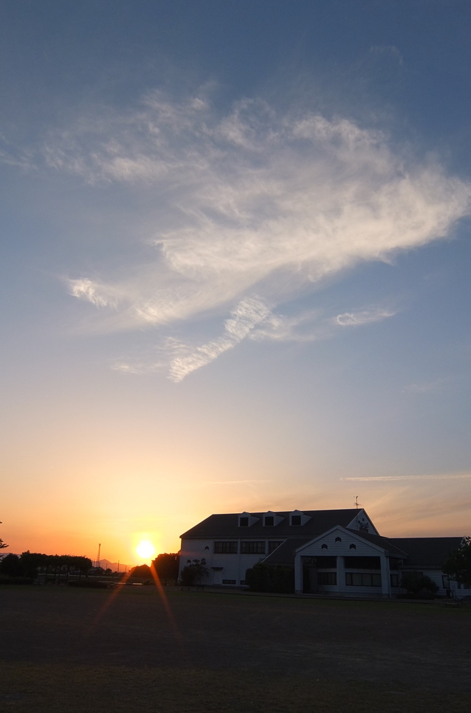 2014/05/18_夕暮れの農業ふれあいセンター