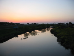 2017/04/15_元荒川の夕暮れ