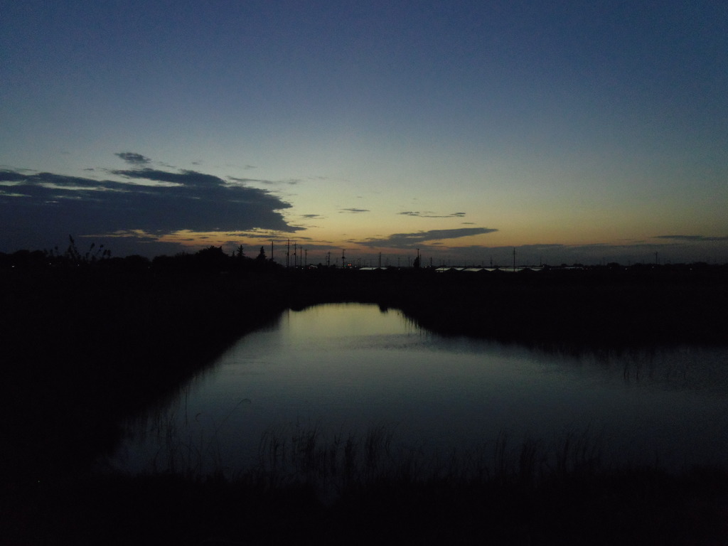 2017/05/04_溜め池の夕暮れ