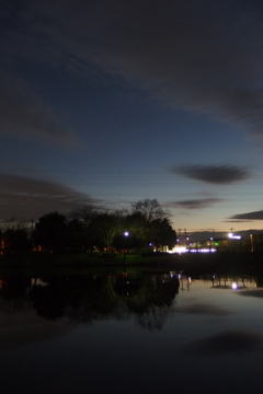 2015/12/30_西城沼公園の夕暮れ