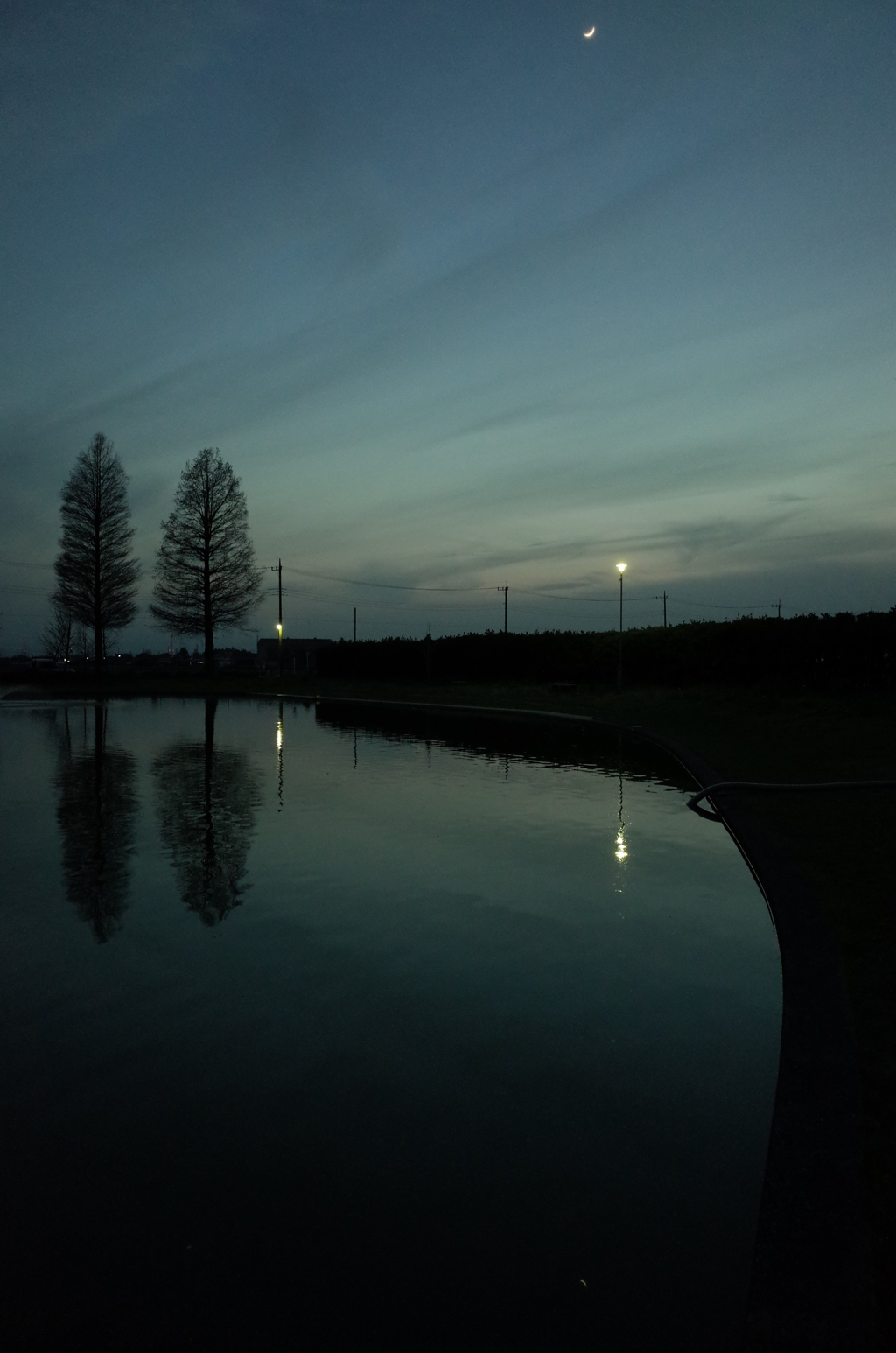 2016/04/10_川里中央公園の夕暮れ