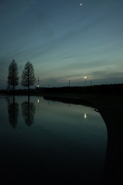 2016/04/10_川里中央公園の夕暮れ