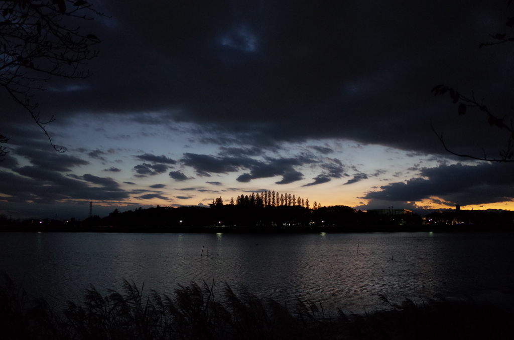 2014/11/03_伊佐沼の夕暮れ