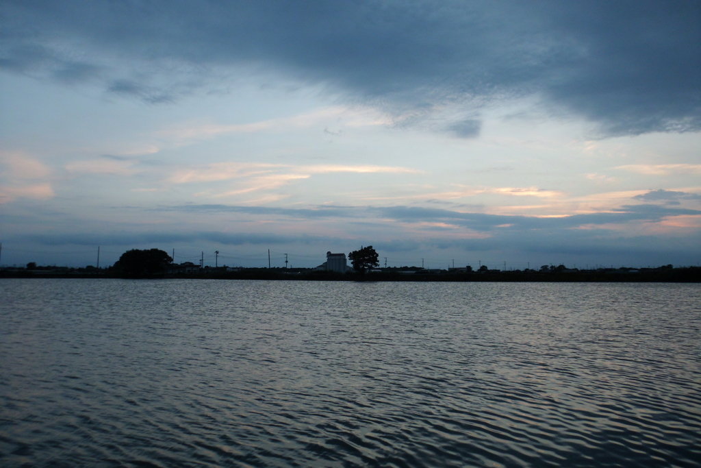 2016/07/24_溜め池の夕暮れ