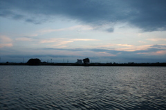 2016/07/24_溜め池の夕暮れ