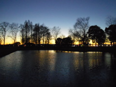 2016/12/30_さきたま古墳公園の夕暮れ