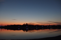 2015/12/20_伊佐沼の夕暮れ