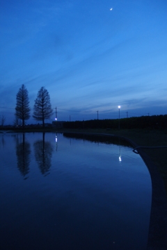 2016/04/10_川里中央公園の夕暮れ