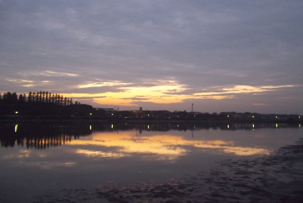 2015/10/11_伊佐沼の夕暮れ