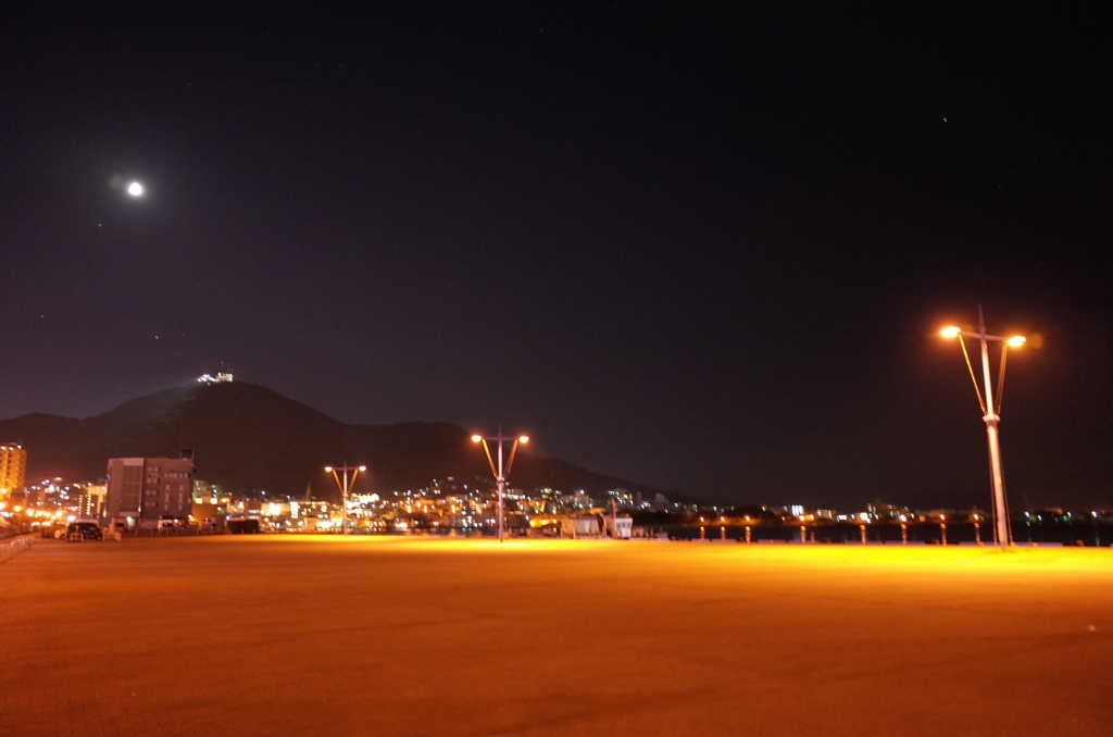 2016/08/12_夜の函館港と函館山（没カット）