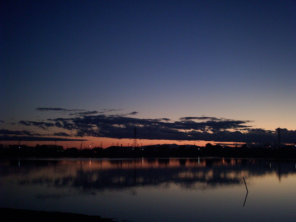 2015/11/15_伊佐沼の夕暮れ