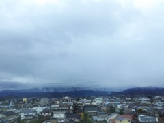 2017/11/16_宿から朝の立山連峰を望む