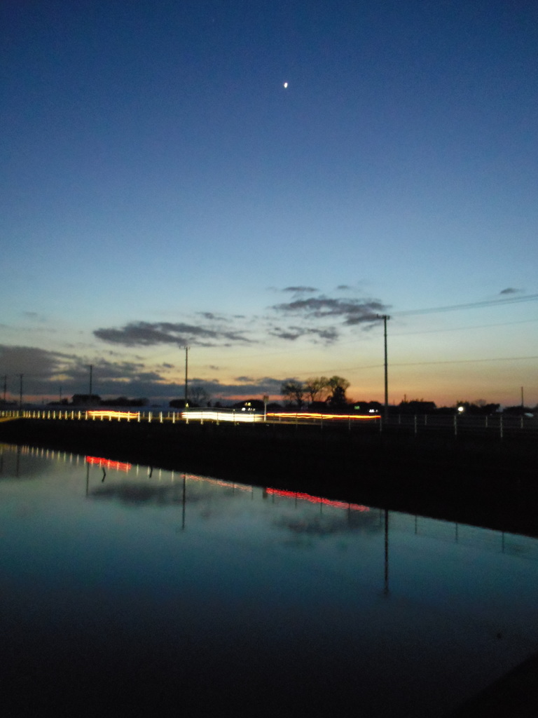 2017/02/19_溜め池の夕暮れ