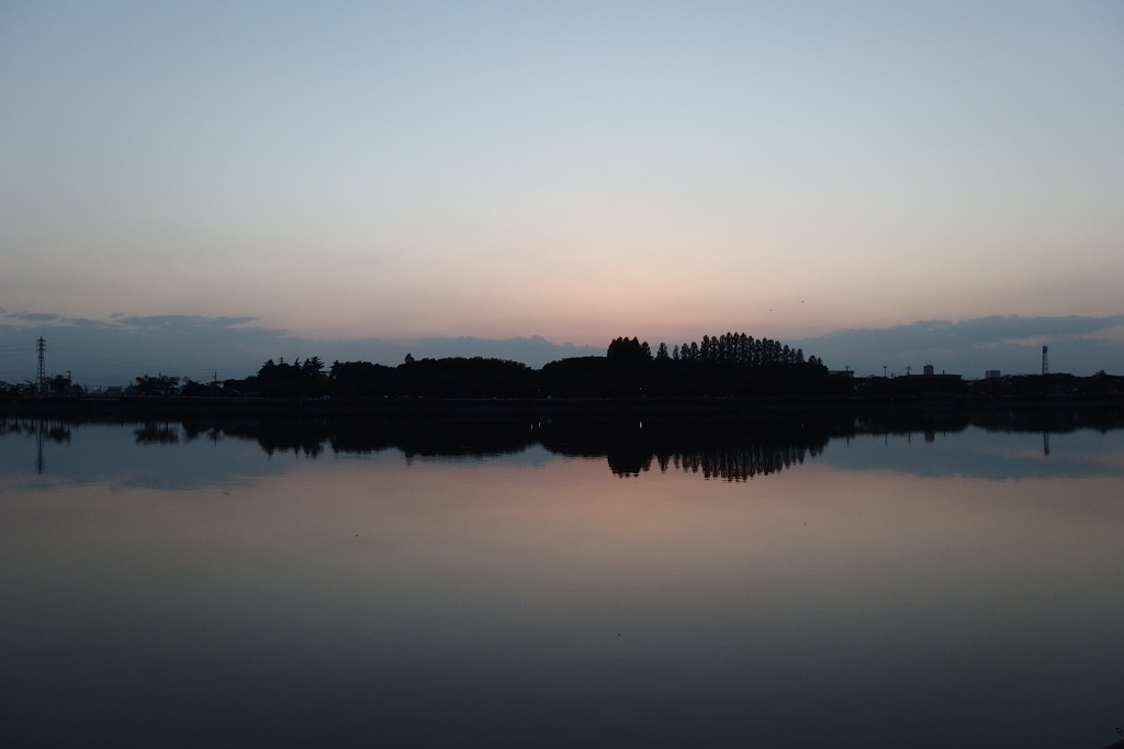 2015/09/27_伊佐沼の夕暮れ