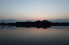 2015/09/27_伊佐沼の夕暮れ