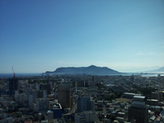 2016/08/12_五稜郭タワーから函館山を望む