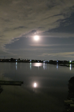 2014/12/07_月夜の伊佐沼