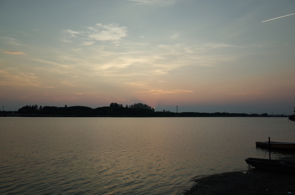 2015/07/26_伊佐沼の夕日